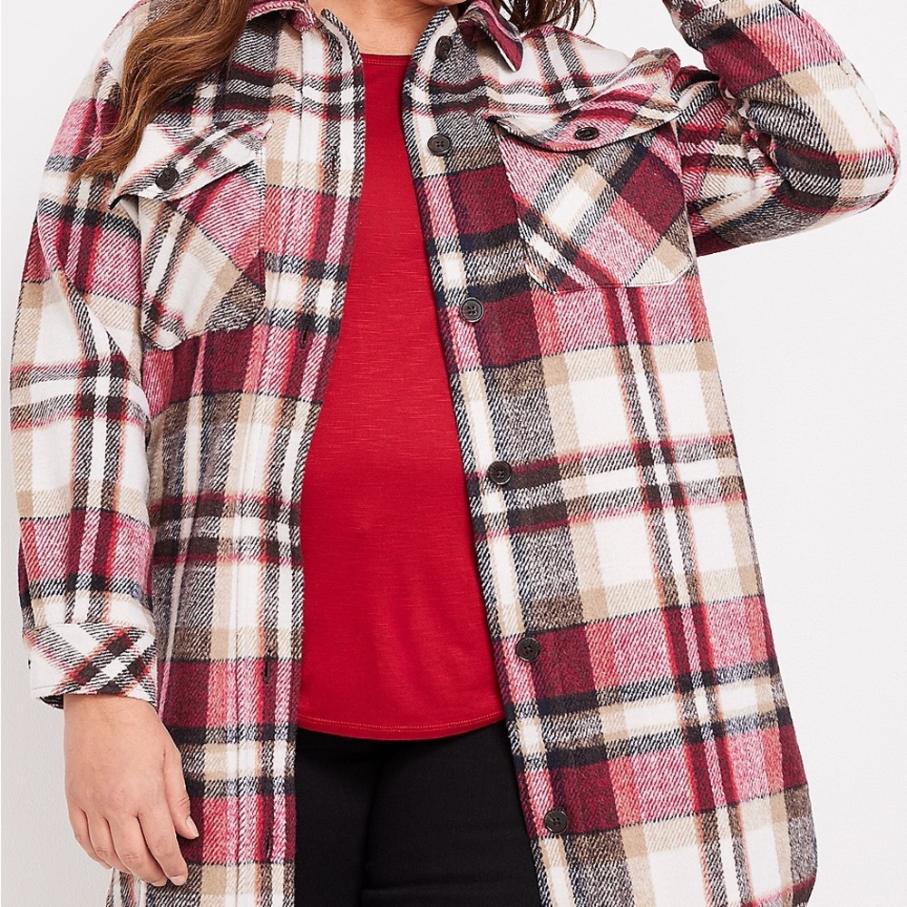 Maurice’s Plaid Button-Up Shacket